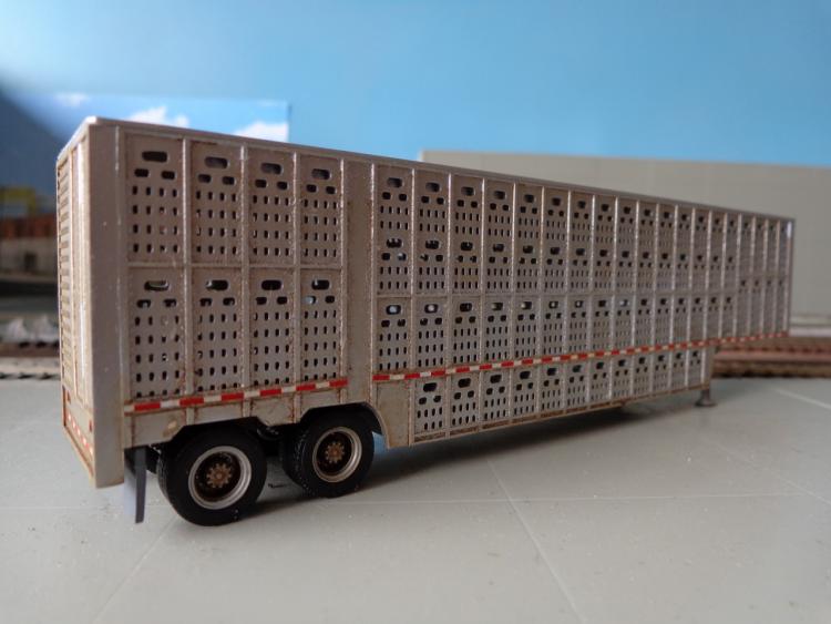 Semi truck cattle trailer Model Railroad Hobbyist magazine